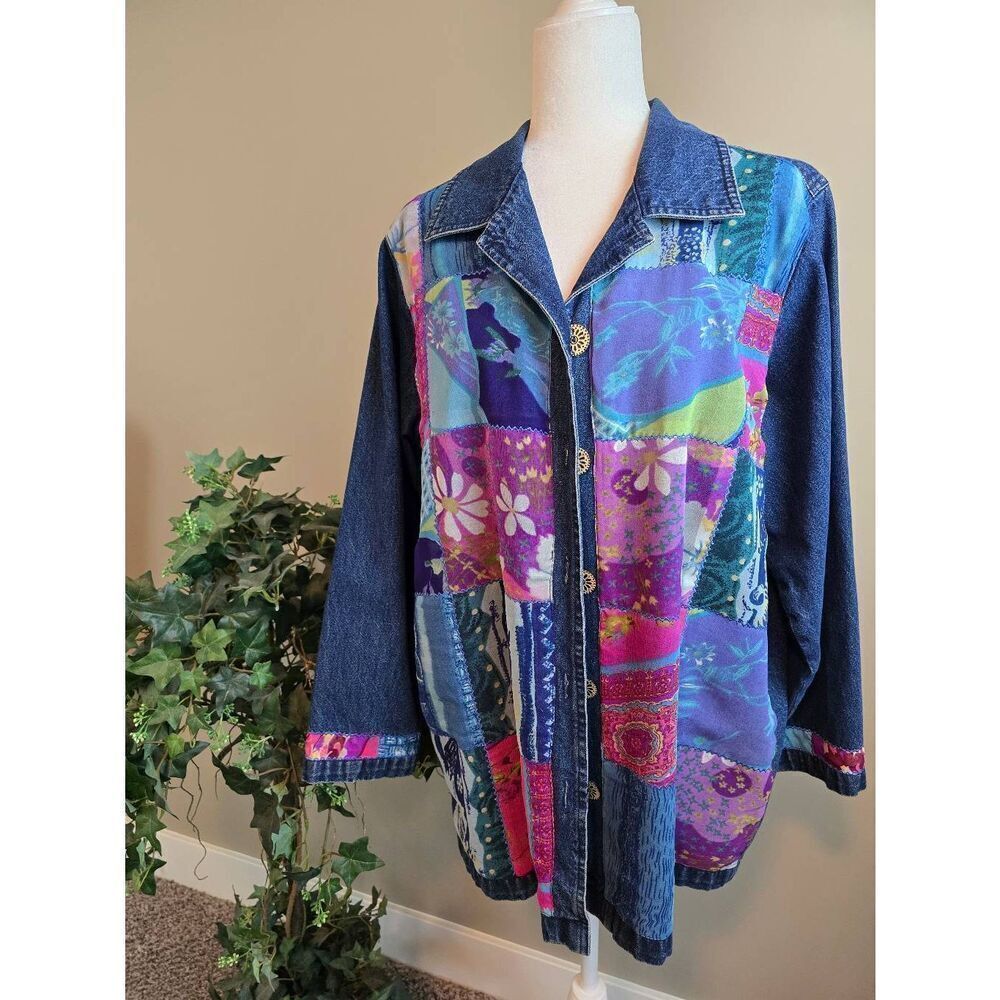 Venezia Shirt/Jacket Sz L Denim - Picture 2 of 9